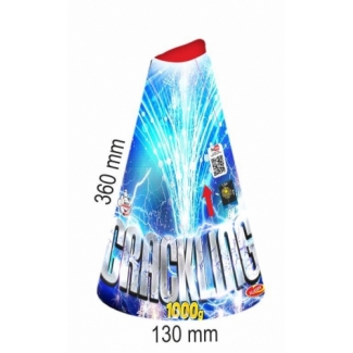 Vulkán 1000g strieborné praskajúce hviezdy