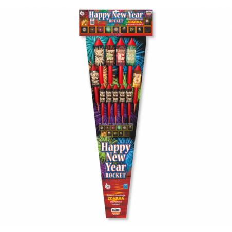 Sada rakiet Happy New Year F2 - Rakéták Rakéta szettek